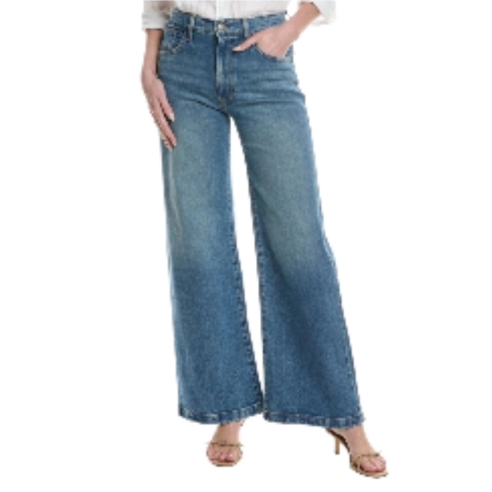 NWT Hudson Jolene Wide-Leg Risque High-Rise Jeans